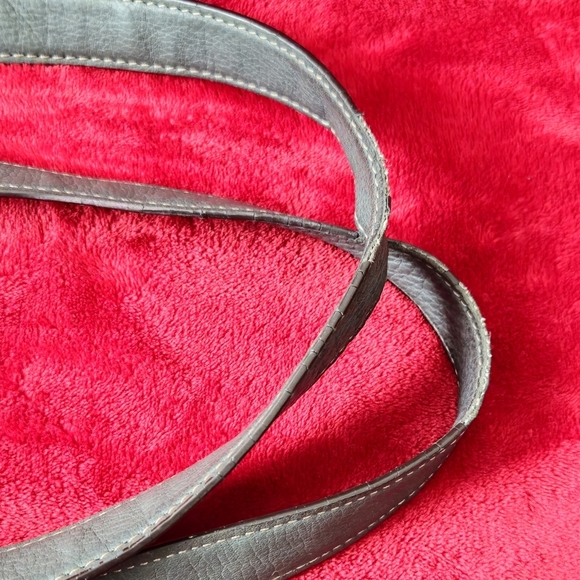 Tignanello Gray Leather Shoulder Bag - Picture 11 of 11